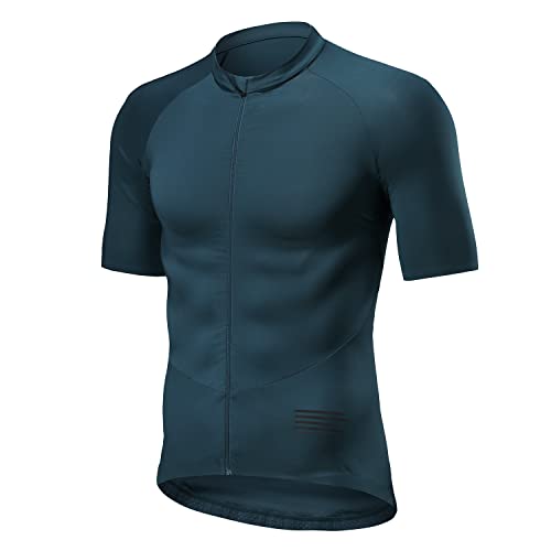 Maillot Ciclista Hombre Verano Transpirable Secado Rápido Jersey Ciclista para Bicicleta con Manga Corta Elasticidad Reflectante Camiseta Ropa de Ciclismo