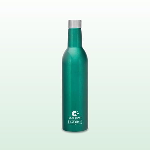 Image of Clay Craft Vacbott IVY Wine Double Walled|18 Hours Hot and 24 Hours Cold Water Vacuum Insulated Flask Bottle|1 Pcs|1000 ml Water Bottles|Travelling|BPA-Free|BIS Certified|1Year Limited Warranty