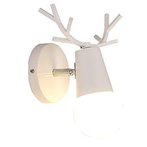 Injuicy Loft Vintage Retro Industriële Wandlamp Licht Hout & Metaal Lampenkap Wandlampen Lamp Koffie Wandlamp Woonkamer…