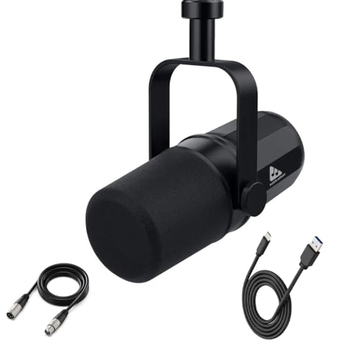 Audio Array AM-C11 XLR/USB Dynamic Podcast Microphone | Built-in ...