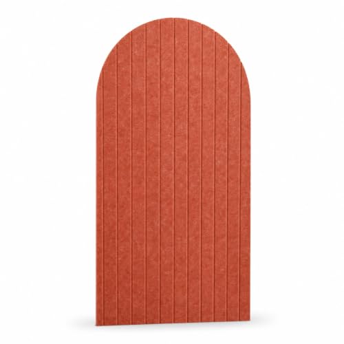 Image of MMT Acoustix Arch Felt Acoustic Wall Panel | Sound Proofing for Room |Premium Acoustic Panel |Pin Board for Wall |Sound Absorbing Panels | Arch Felt Acoustic Wall Panel |Rust| 120 x 60 cm | 1 Pcs
