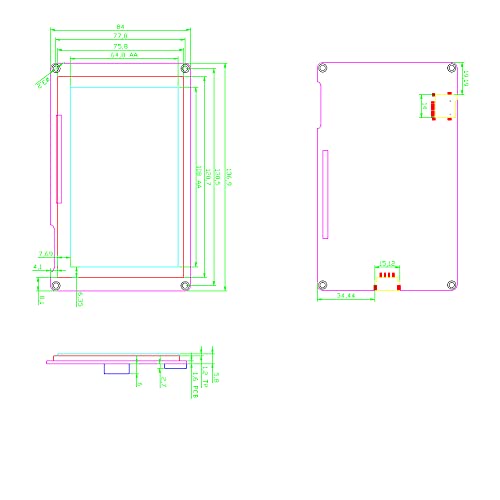 Image of Nextion Intelligent 5 inch HMI Display 5V Capacitive Touch Screen TFT LCD 800x480 for Arduino ESP32 (NX8048P050-011C)