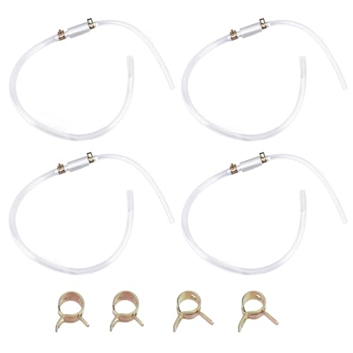 BOXOB 2 Ensembles Kit de Purge de Freins, Comprenant 4 Tuyaux Purge en Caoutchouc, 2 Clapets...