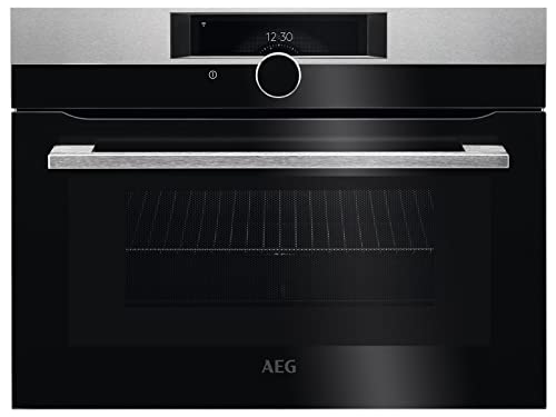AEG Einbau-Kompaktbackofen / Mikrowelle / Emaille-Beschichtung / Matt