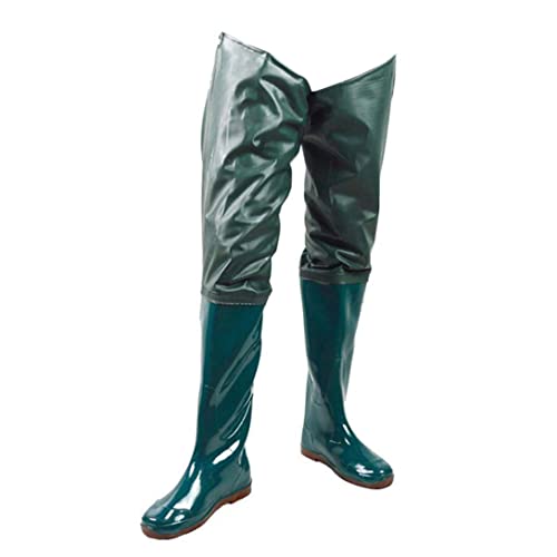 Vissen Hip Waders Antislip Waterdichte PVC Wading Broek met Gesp Laarzen Ademend Hip Laarzen Groen Maat 45 1 Paar Vistuig Tool - Image 5
