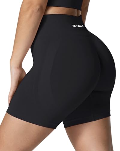 TAYOEA Women's Workout Shorts with Butt Lifting Scrunch & Tummy Control Seamless Gym Yoga Athletic Biker Shorts for Women3