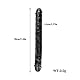 Doppeldildo Schwarz,30cm Flexibler Anal Dildo Klein für Frauen Lesbisch Homosexuelle