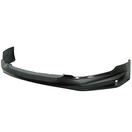 Front Bumper Lip Compatible with 2008-2010 Honda Accord Sedan, PU Black Front Lip Spoiler Splitter by IKON MOTORSPORTS, 2009
