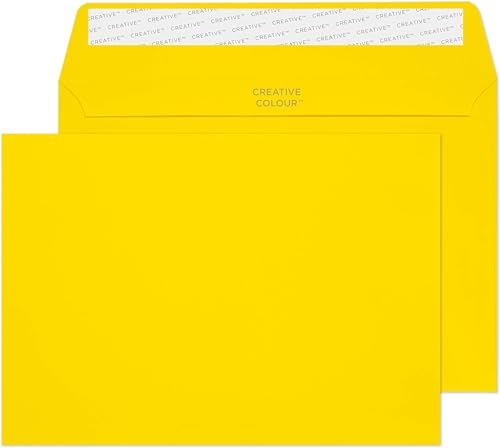 Enveloppes C5 Blake Adhésives 120 g/m² Haute Densité Jaune Banane