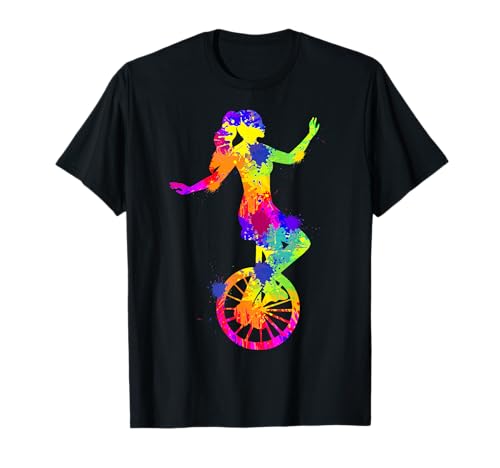 Einrad Mädchen Unicycle Kinder T-Shirt