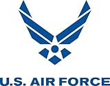 Officially Licensed U.S. Air Force Decal (USAF), Sticker for Truck or Car Windows, Laptops, Tablets, etc., (5.5 x 4.25 inches)
