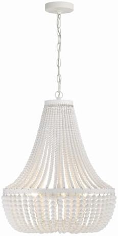 Crystorama Rylee 6 Light Matte White Chandelier