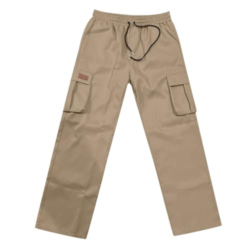 Pantalon de travail homme slim anti-serrement à taille élastique et poches