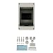 Produktbild REV 0515541555 Sicherungskasten, Feuchtraum Verteilerkasten 1-reihig 4TE, 400V, 110x180x110mm, weiss