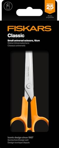 Fiskars Classic Petits Ciseaux Universels de Bricolage Pour Droitier et Gaucher Longueur Totale : 16 cm Poignée Ergonomique Améliorée Acier de QualitéPlastique 1075054 - vue 8