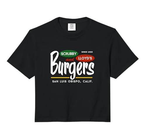 Scrubby & Lloyd's Burgers San Luis Obispo, California Comfort Colors Crop Top
