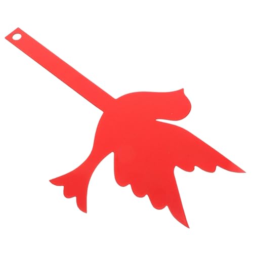 IWOWHERO Mailbox Sign Decor Bird Shape Ornament Wrought Iron Mailbox Flag Easy to Install