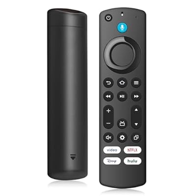 Remote Control Replacement Compatible with All Fire Omni QLED Serie, for Hisense, TCL Smart TV Stick (2nd Gen/3rd Gen/4K/Lite/4K Max), TV 3rd Gen/Cube/Insignia/Pioneer with Voice Control
