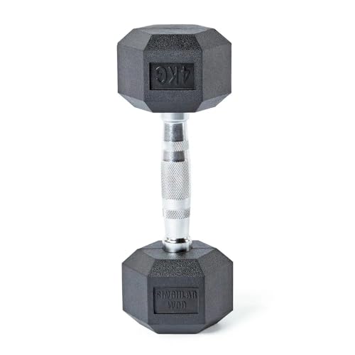 Mancuerna individual SINGULARWOD – Hexagonal, 4 a 50 kg. Pesas pa...