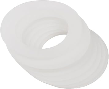 10Pcs سيليكون استبدال طوقا، محكم المطاط الأختام خواتم ل ميسون جرة الأغطية، تسرب- برهان التعليب المناسب الأختام، تعليب الأغطية، تجهيزات المطابخ 2.8 بوصة