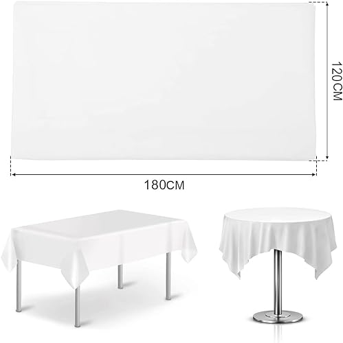 Nappes blanche rectangulaire jetable anti-tache pour table propre - 4