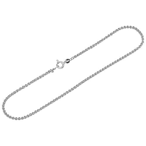 Collar trenzado de plata 925 NKlaus cadena fina de 1.9 mm para colgar colgantes
