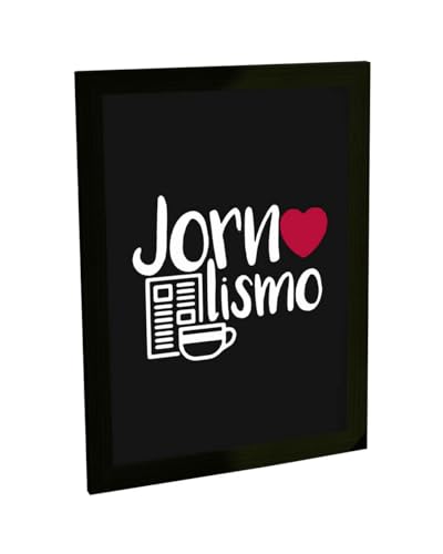 Quadro decorativo “amo jornalismo”