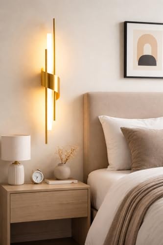 Image of FILLISKA Led Wall Highlighter Light, Warmwhite Light, Luxurious Wall Decor (12 Watt Artistic Gold-698)