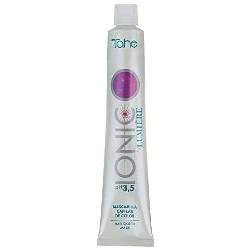 Tahe Ionic Lumière Mascarilla Capilar/Mascarilla de Color de PH de 3,5 Ácido, sin Parabenos. Altamente Nutriente e Hidratante, Café Claro, 100 ml