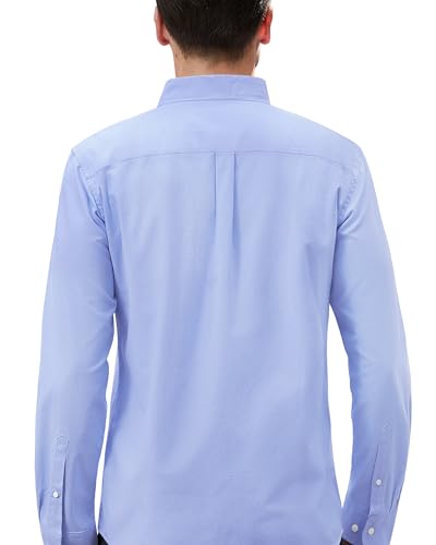Mens Oxford Shirts Long Sleeve Button Down Shirt Regular Fit Business Casual Dress Shirts2
