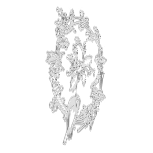 OFFIGAM Troqueles De Corte De Metal Para Pájaros, Plantilla De Estampado De Bordes Con Hojas De Flores Para Manualidades, Álbumes De Recortes, Tarjetas, Álbumes De Fotos, Manualidades,