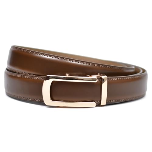 Image of WildHorn Men's Genuine Leather Belt for Men| Premium Auto-Lock Buckle | Adjustable up to 48 inch | Formal & Casual Wear | Micro-Adjust Fit | Stylish Gift Box Included