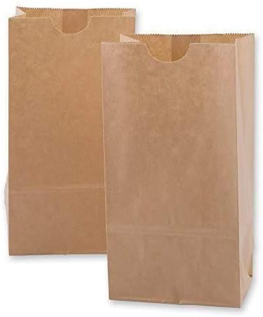 Miniatura 2 de Generic Bolsas de almuerzo de papel de 4.60 x 2.68 x 8.12 pulgadas, 500 unidades, parte superior plegable, duraderas, reutilización limitada, papel