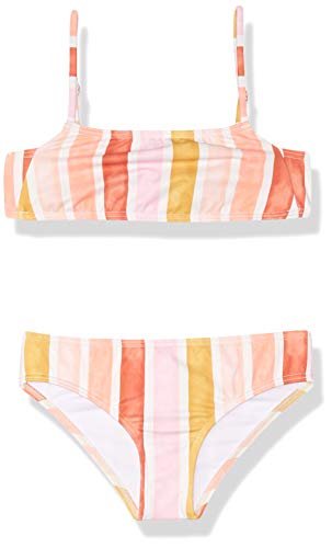 Billabong Girls' So Stoked Bralette Two Piece Swim Set, Multi, 4