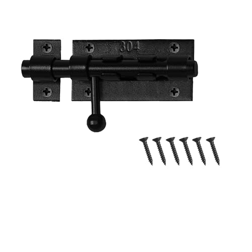 Image of 4 Inch Slide Barrel Bolt Latch Door Slide Lock Heavy Duty Gate Latches