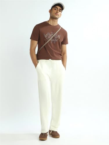Image of Nobero Men's Regular Graphic Printed T-Shirt for Men | Soft Cotton | Classic Fit | Printed Casual Tshirt for Men