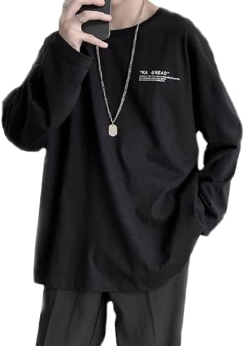Amazon エイチユーエー メンズ 長袖tシャツ 韓国 春夏 お洒落 人気 かっこいい 安い スウェット 部屋着 テレワーク 黒 白 韓流 大学生 代 ３０代 若者 通学 スポーティー 作業着 アウトドア トレンド ロンt シンプル トレーニングウェア お出かけ 流行 ゆったり