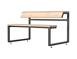 ✔ GARANTIE - Avec une garantie de 15 ans contre la rouille, ce banc résistant aux intempéries est un excellent choix pour les meubles de jardin durables. Elle combine une construction modulaire avec un acier revêtu par pulvérisation de qualité supérieure et du bois certifié FSC.