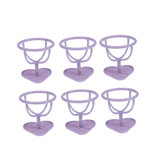 MUSISALY 6個 パウダーパフブラケット スポンジ ルースパウダーパフ パウダーパフ棚 パウダーパフスタンドホルダー パワーパフスタンドラック 紫の,purple