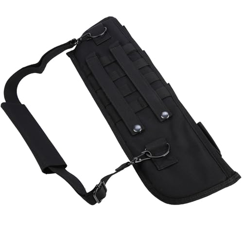 Topyond Rifle Case Soft Shotgun Cases, Tactical Shotgun Rifle Scabbard Bag, Molle Shoulder Sling Case with Padded Holster and Ammo Pouch