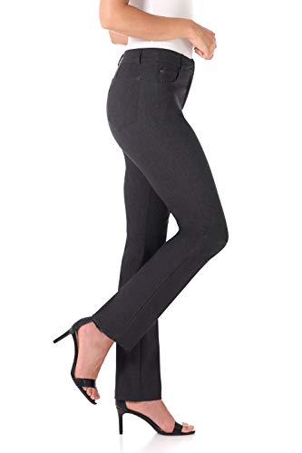 Rekucci Women's 5 Pocket Straight Leg Pant with Stretch Waistband2