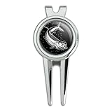 Tarpon Fishing illustration Golf Divot Repair Tool and Ball Marker