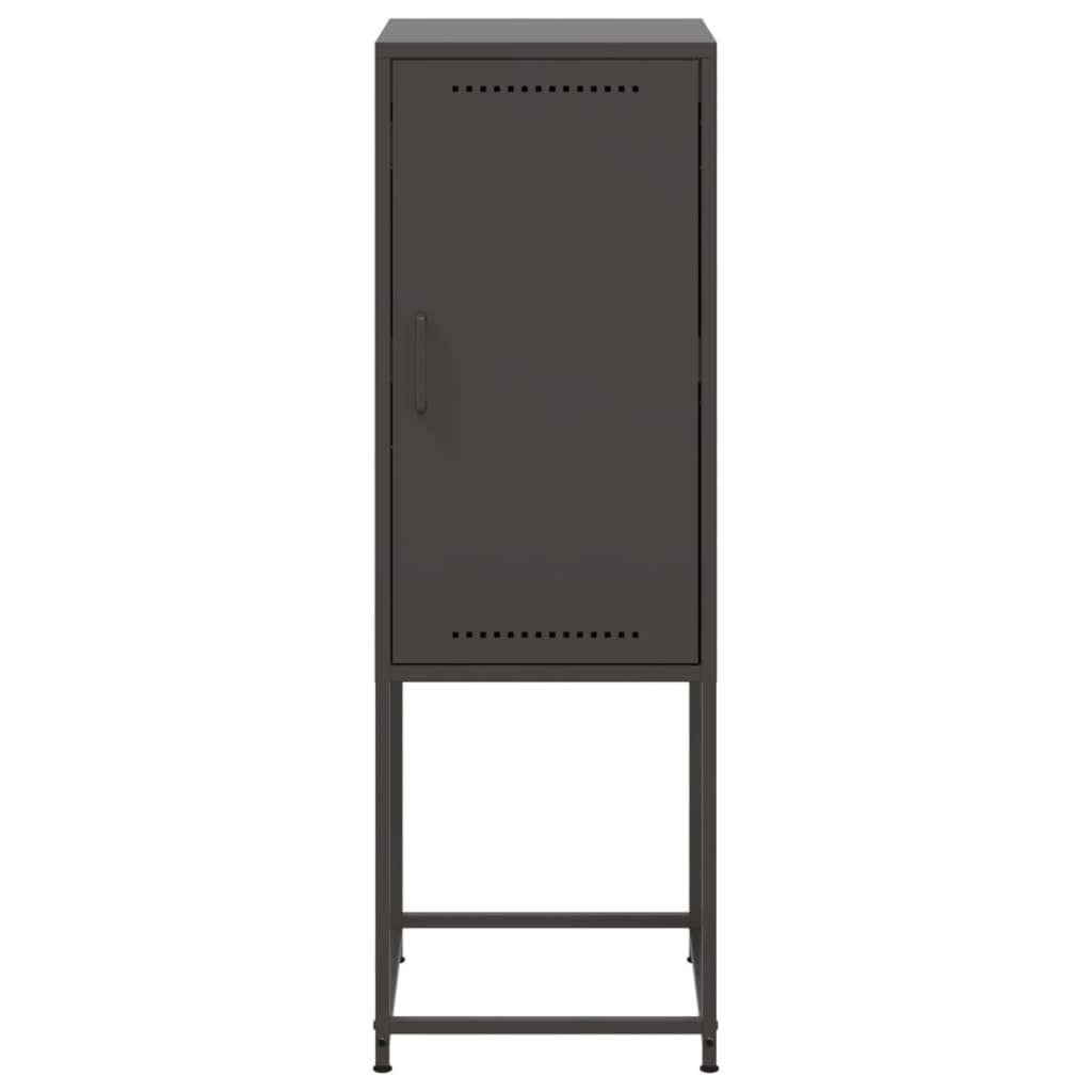 Buffet Haut Noir 36x39x107 cm Acier,Buffets & bahuts,12.95kg-846530