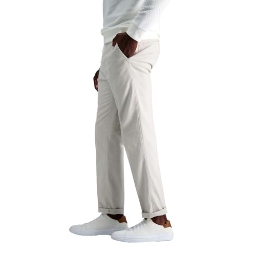 Kenneth Cole REACTION Men's Slim Fit Casual Linen Chino Pant, String2