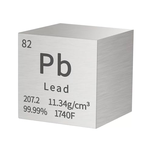 1inch Tungsten Cube Element Metal Density Cube Homostarry 99.95% Purity Teaching Tool, Gifts for Students Teacher Science Chemistry Lover, Material Hobby Collection, DIY, Lab Experiments (Lead)