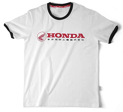 Vintage Culture Officially Licensed Honda 1964 Japan Brand Tee Shirt, White, Large
