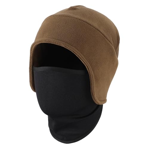 Bonnet en polaire contre le froid glacial avec couvre-visage pour ne plus avoir froid