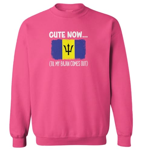Tcombo Cute Now… Til My Bajan Comes Out Toddler Fleece Crewneck Sweater
