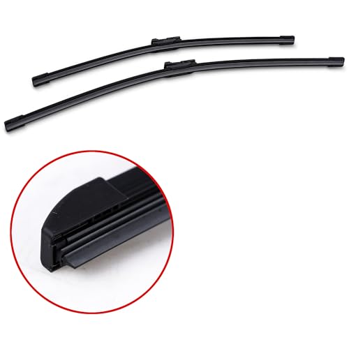 Image of BOSCH 3397007296 AeroTwin Wiper Blades - Set of 2 (24 inch & 20 inch) Top Lock 19mm | Driver and Passenger Side Original Equipment Replacement Blades