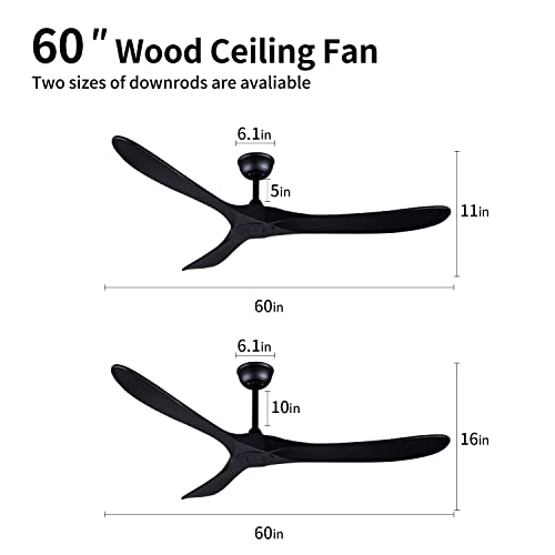 60-Black-Ceiling-Fan-With-Remote-ControlIndoorOutdoor-Wood-Ceiling-Fan-No-LightReversible-DC-Motor-Ceiling-Fan-27W-Quiet-Energy-Saving